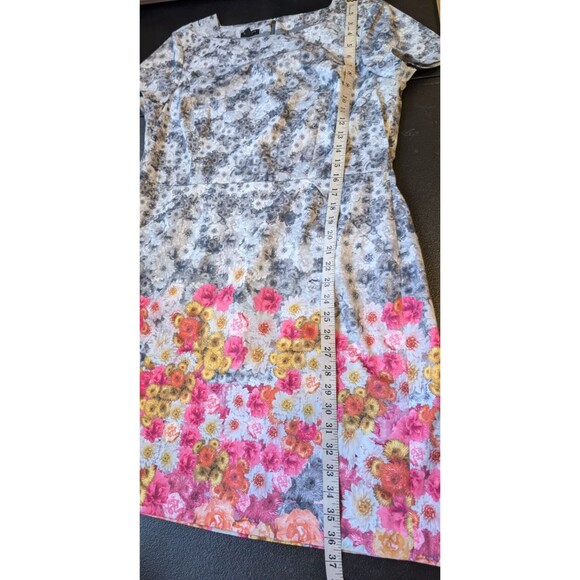 TALBOTS Petites Dress Ombre Floral Print Sheath Size 14P - Picture 4 of 10